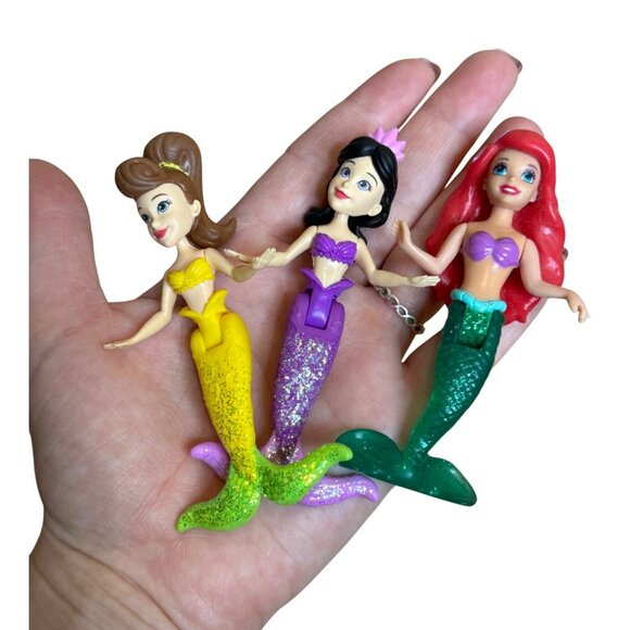 Disney Princess The Little Mermaid Figures Ariel & Sisters Set Of 8 - Picture 3 of 3